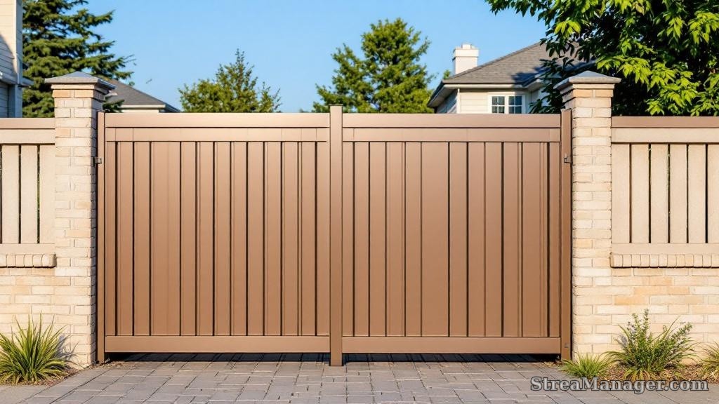 Aluminum Fence Spacing Property Line Bronze - aluminum fence