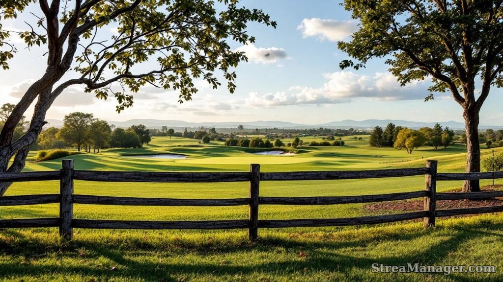 Fence Golf Course Home - professional fence installation