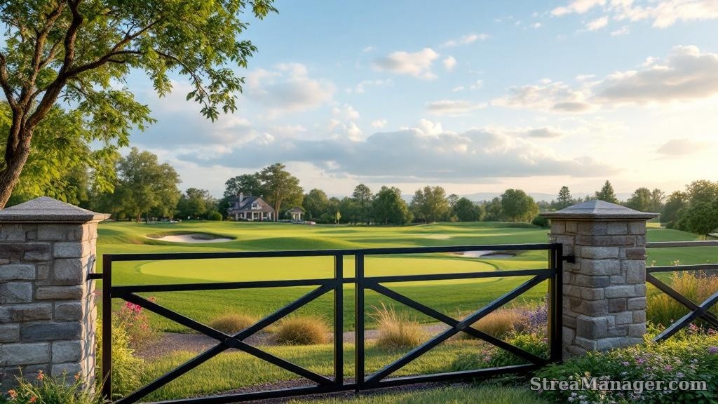 Fence Golf Course Home - professional fence installation