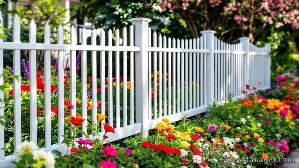 White Aluminum Fence Garden - professional fence installation