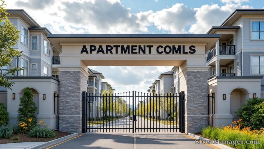 Apartment Complex Gate - professional fence installation