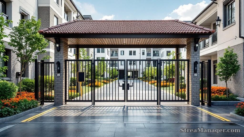 Visitor Parking Gate - professional fence installation