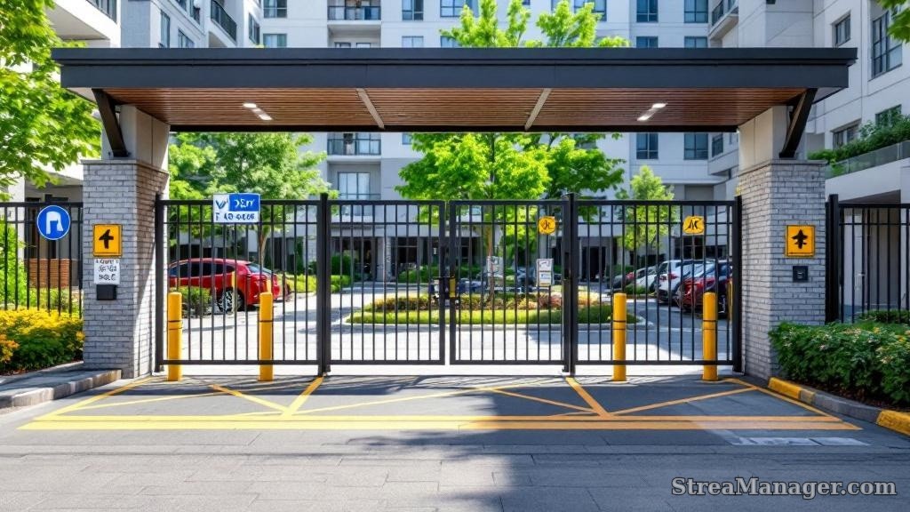 Visitor Parking Gate - professional fence installation