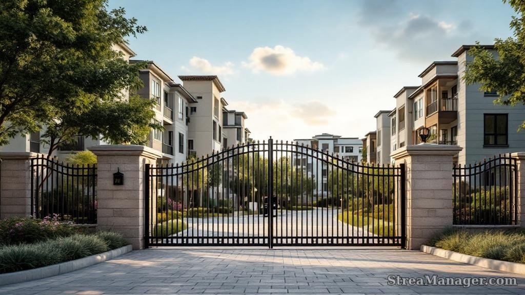 Condo Community Gate - professional fence installation