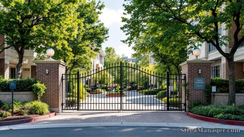 Condo Community Gate - professional fence installation