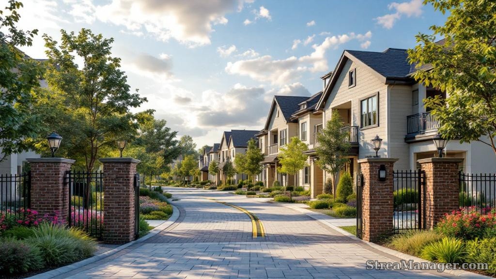 Townhome Community Gate - professional fence installation