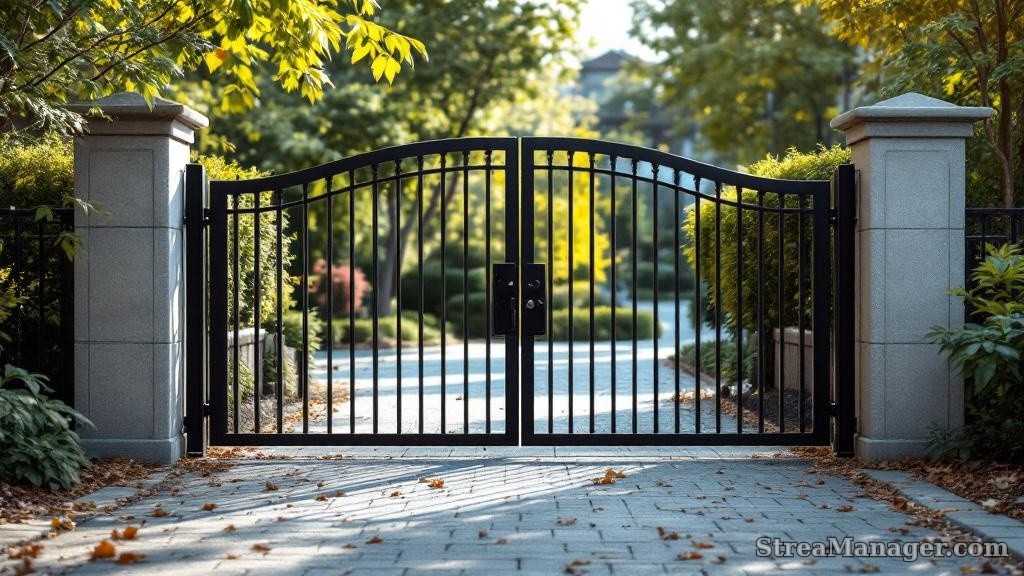 Bi-fold Driveway Gate - professional fence installation