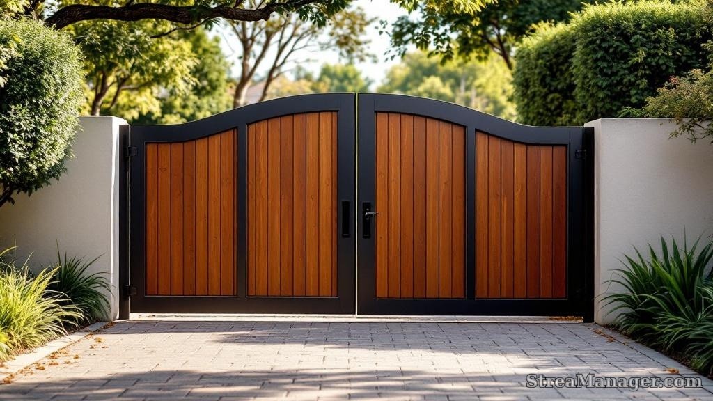 Bi-fold Driveway Gate - professional fence installation