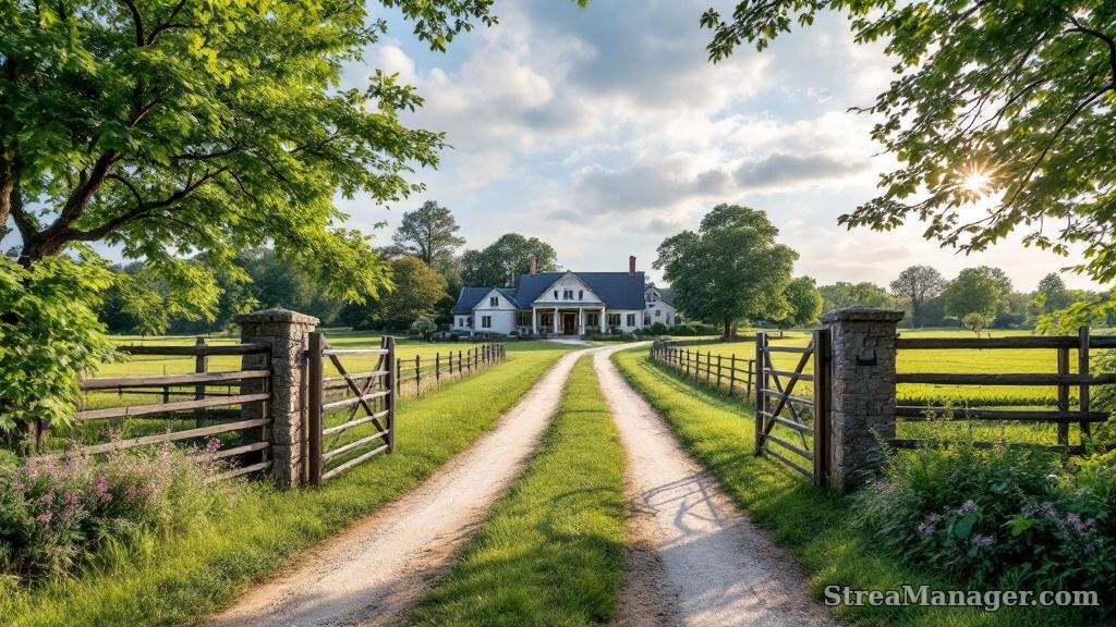 Farm Style Driveway Gate - professional fence installation