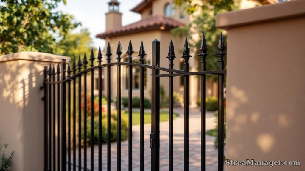 Fence Mediterranean Home - professional fence installation