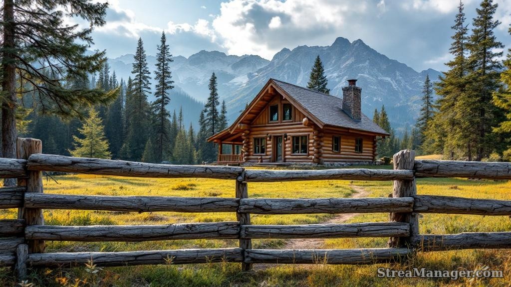 Fence Log Home - professional fence installation