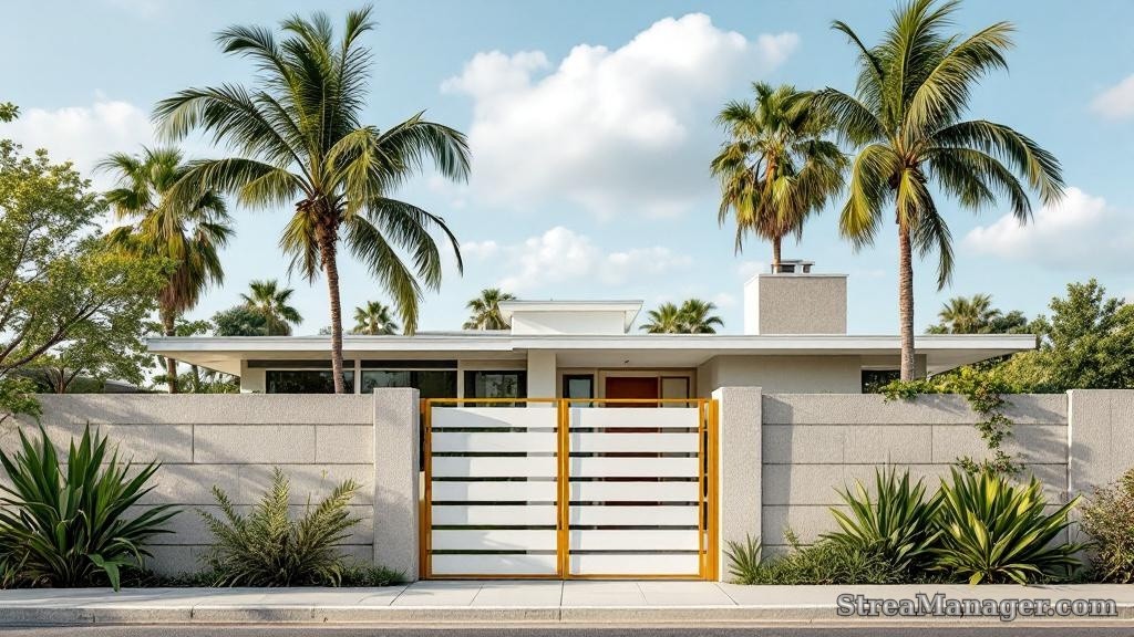 Fence Mid Century Modern - professional fence installation