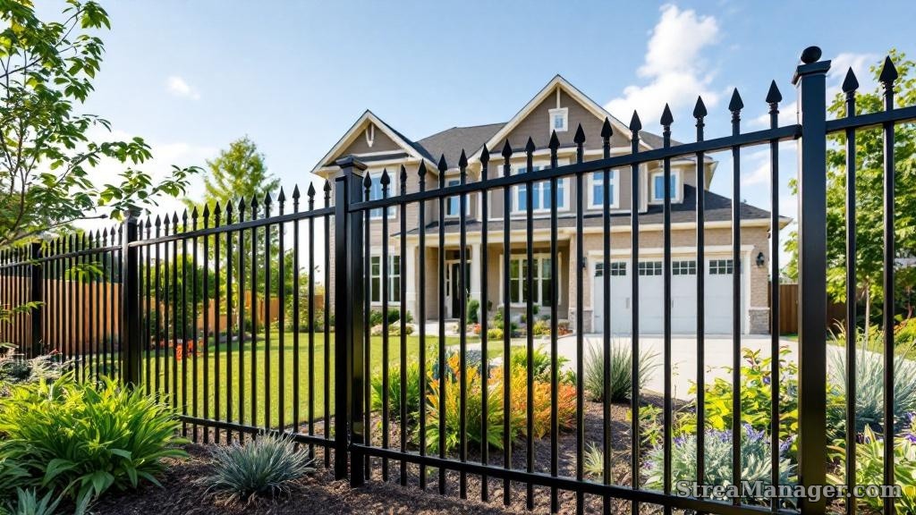 Metal Fence New Construction - professional fence installation