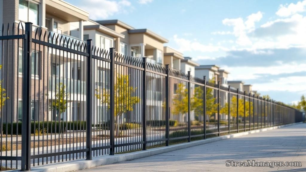 Multi-Family Property Fence - professional fence installation