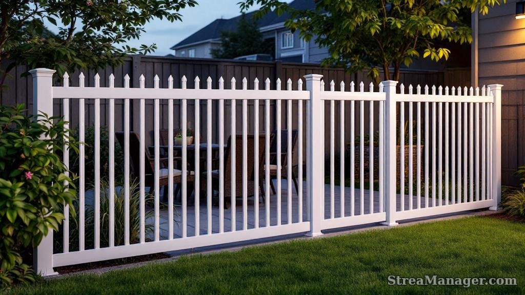 Aluminum Fence Patio White - aluminum fence