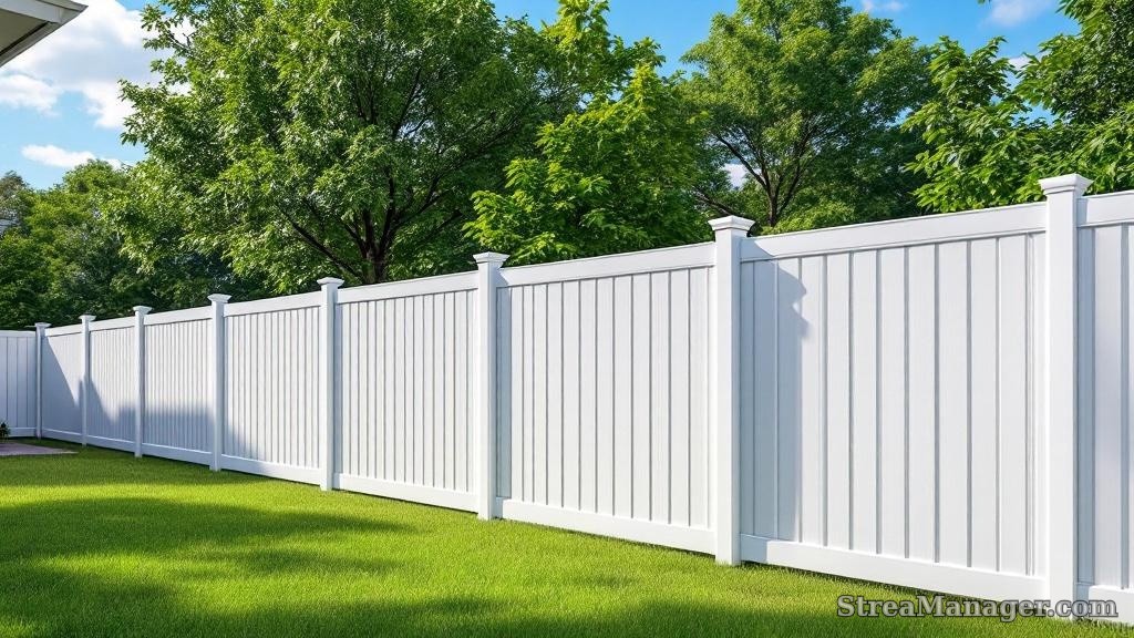 Aluminum Fence Backyard White - aluminum fence