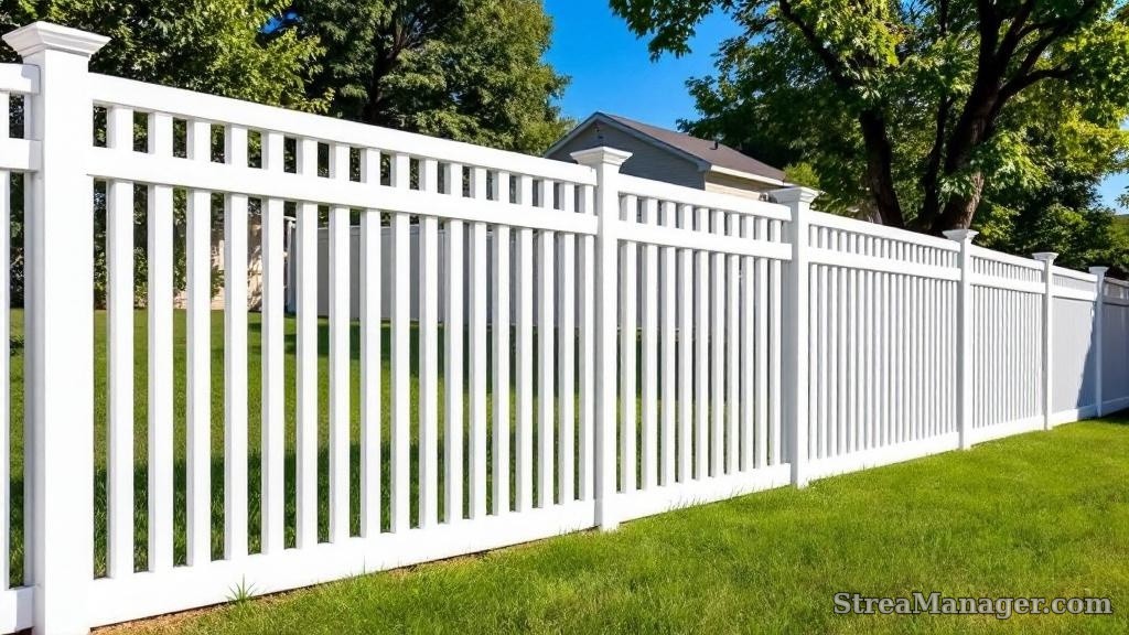 Aluminum Fence Backyard White - aluminum fence