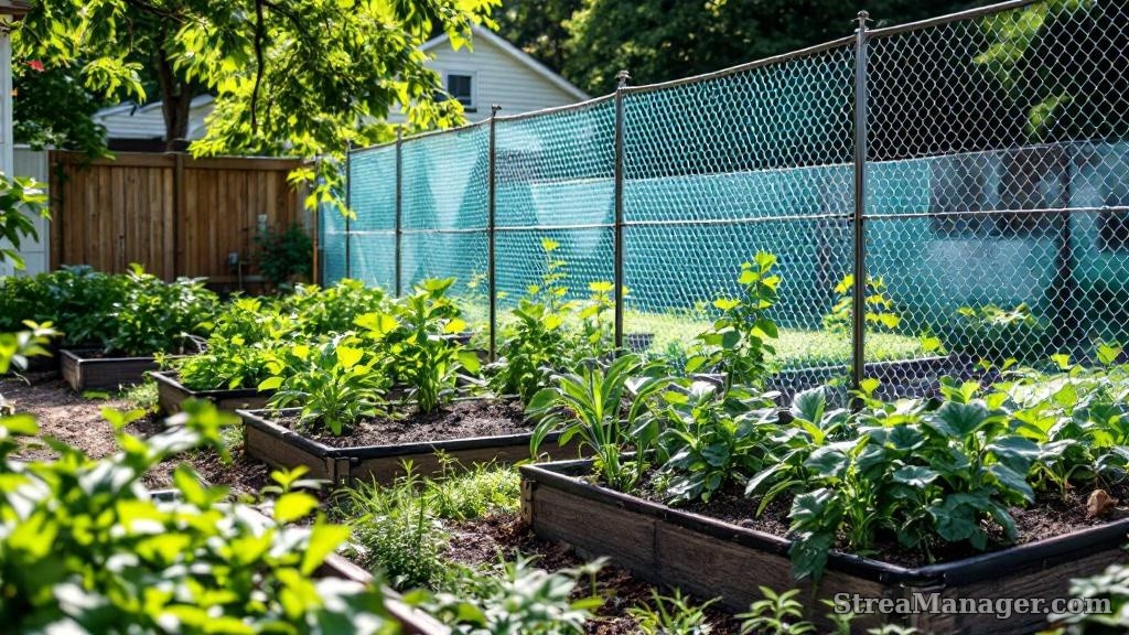 Steel Fence Raised Garden Bed - professional fence installation