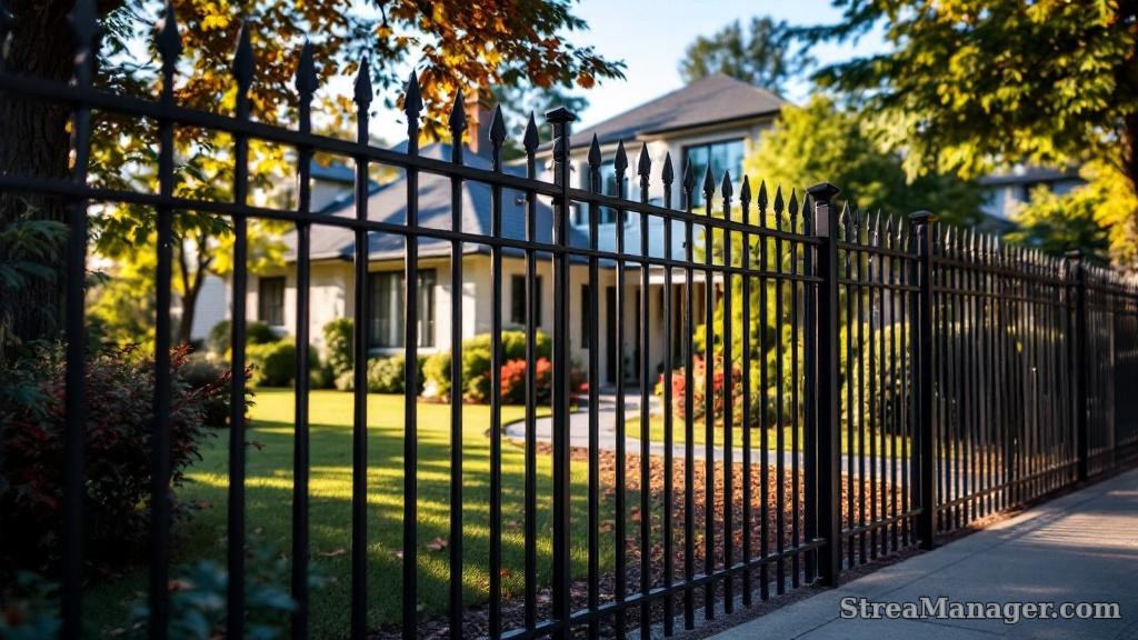 Steel Security Fence Home - professional fence installation