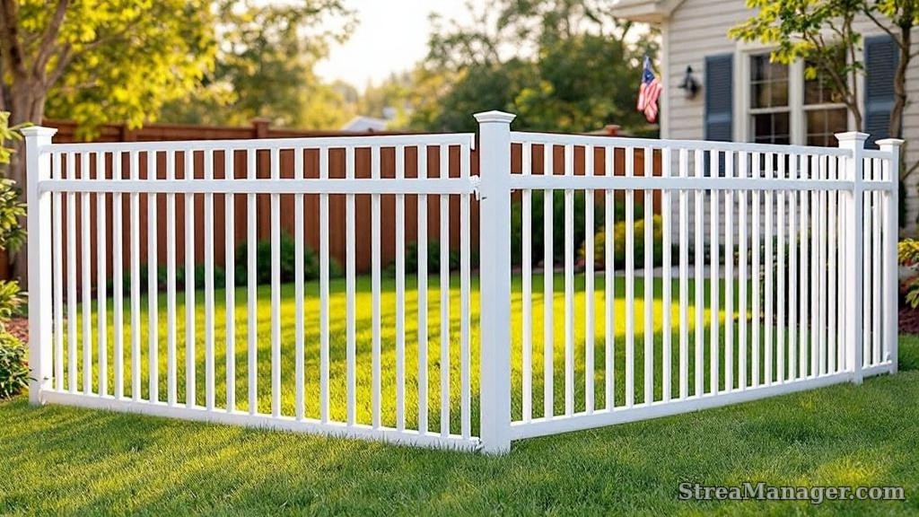 Aluminum Fence Pet Area White - aluminum fence