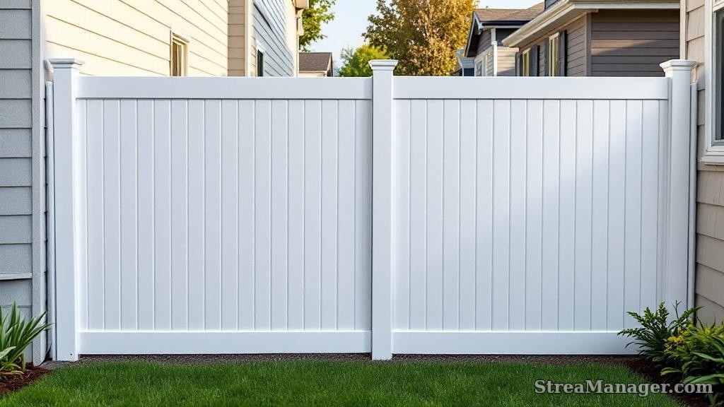 2 Rail Aluminum Fence Side Yard White - aluminum fence