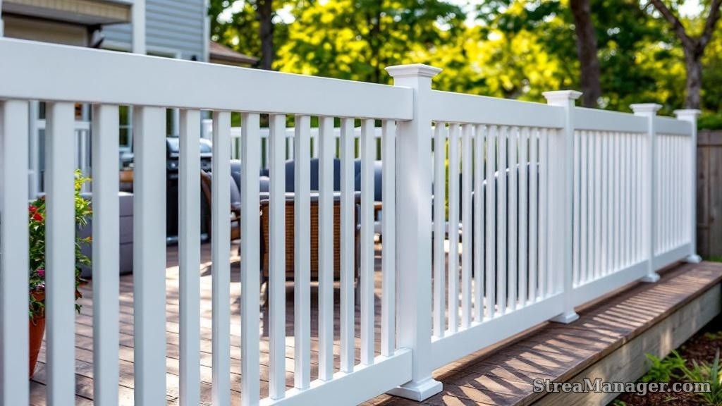 Aluminum Fence Deck White - aluminum fence