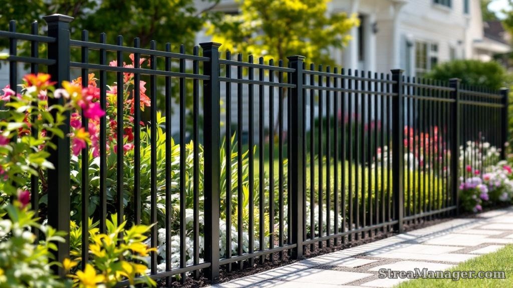 Aluminum Fence Decorative Black - aluminum fence