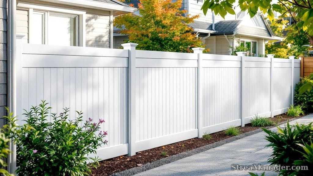 Aluminum Fence Side Yard White - aluminum fence