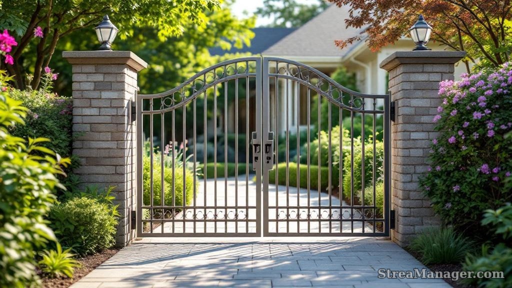 Aluminum Walk Gate Entry - professional fence installation