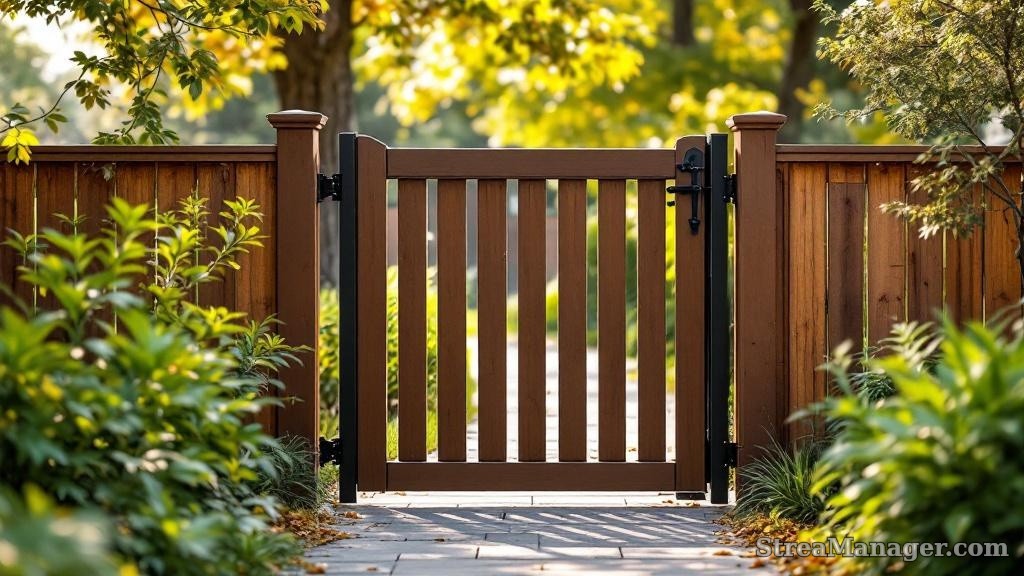 Backyard Access Walk Gate - professional fence installation