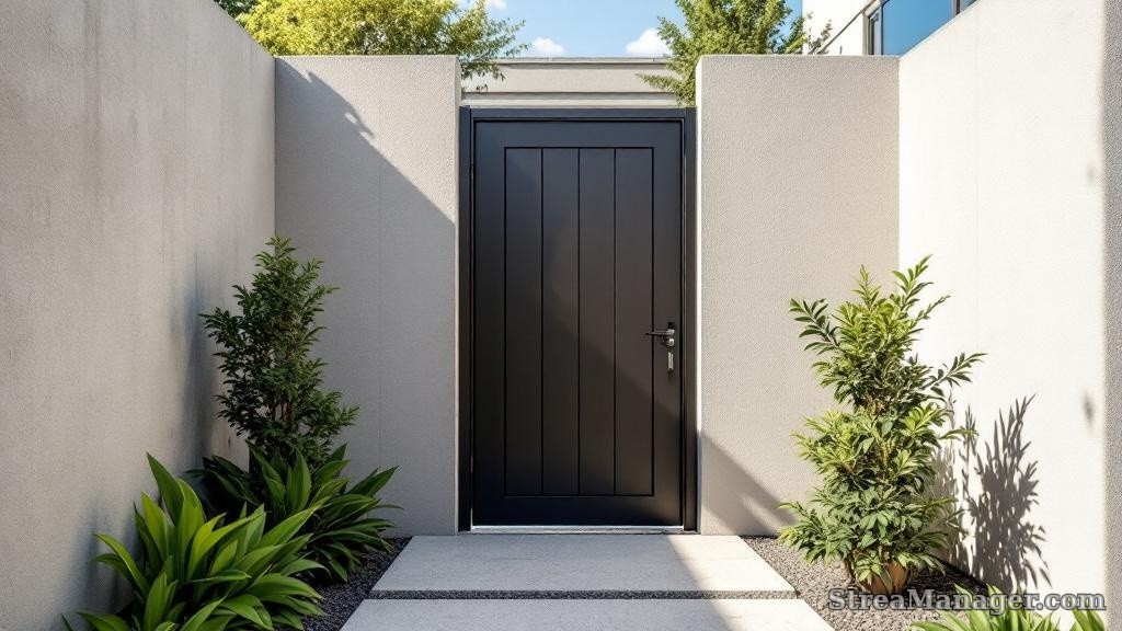 Courtyard Walk Gate - professional fence installation