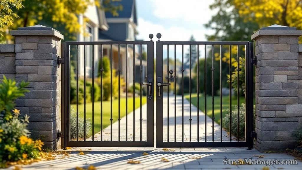 Locking Walk Gate Security - professional fence installation