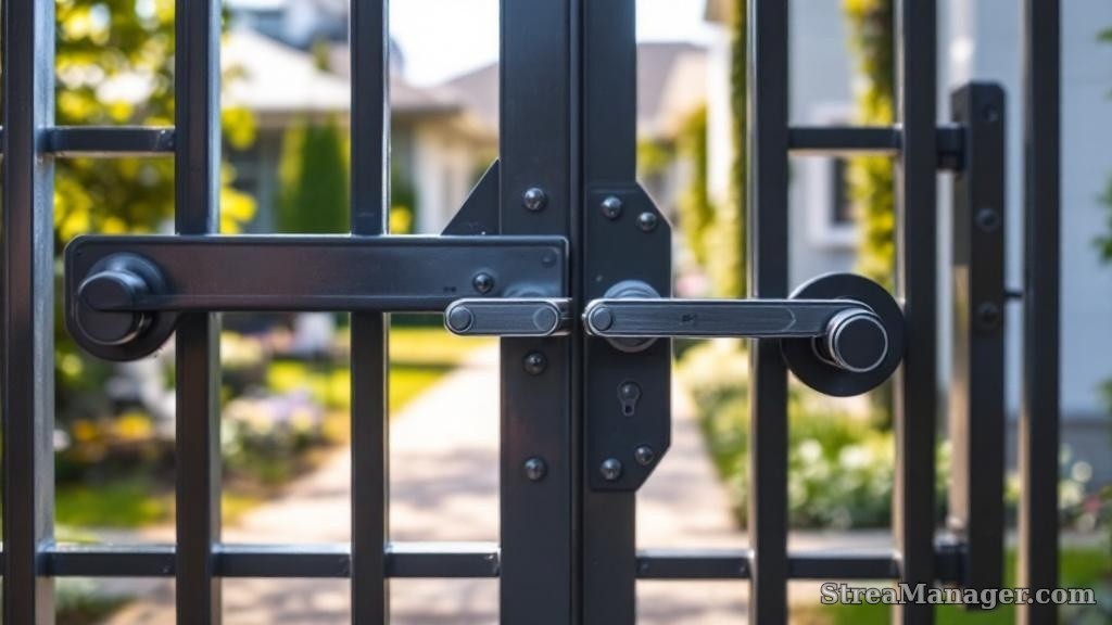 Locking Walk Gate Security - professional fence installation