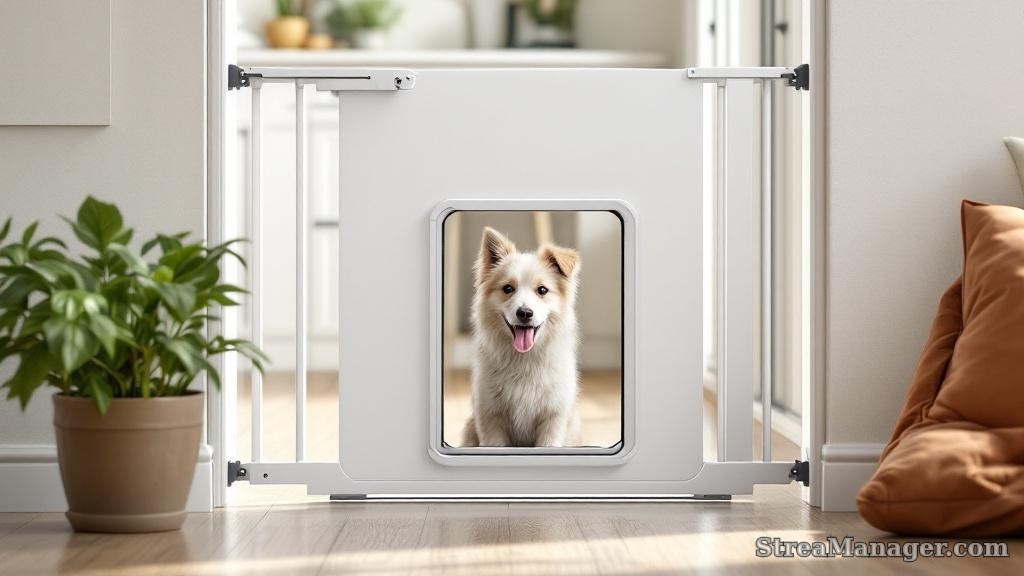 Pet Door Walk Gate - professional fence installation
