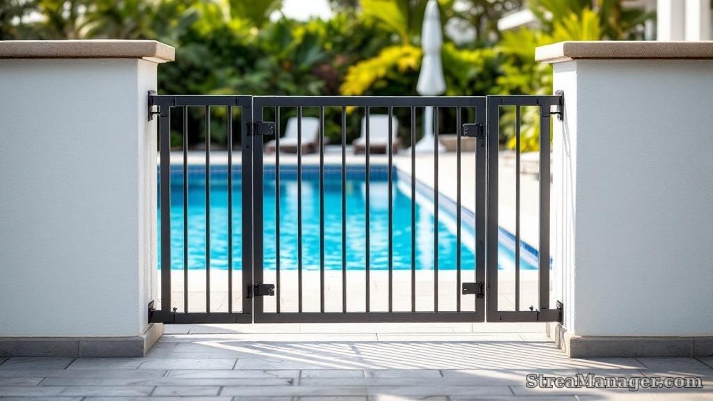 Pool Area Walk Gate - professional fence installation