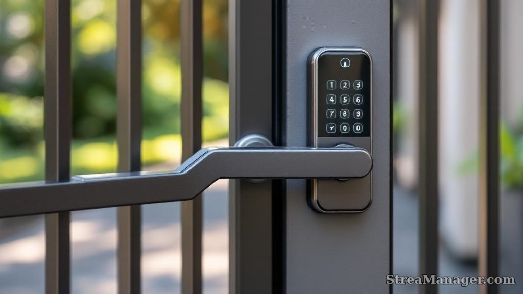 Walk Gate Keypad Lock - professional fence installation