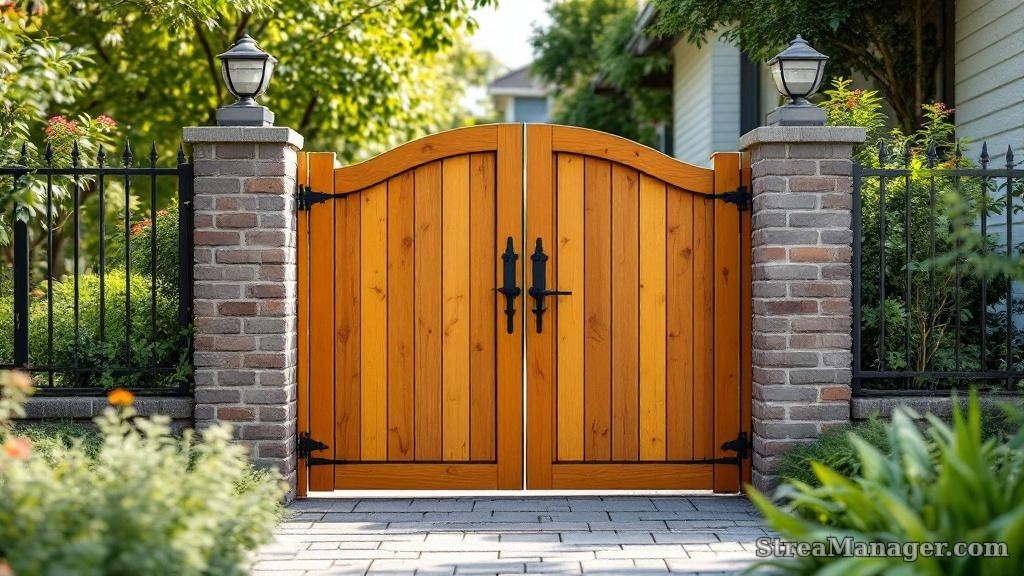 Walk Gate Matching Fence - professional fence installation