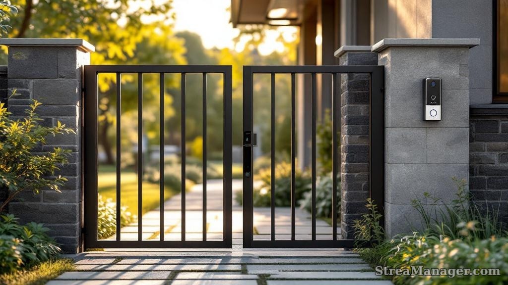 Walk Gate Ring Doorbell - professional fence installation