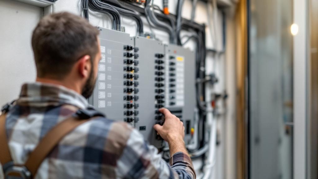 Panel installation example in Austin