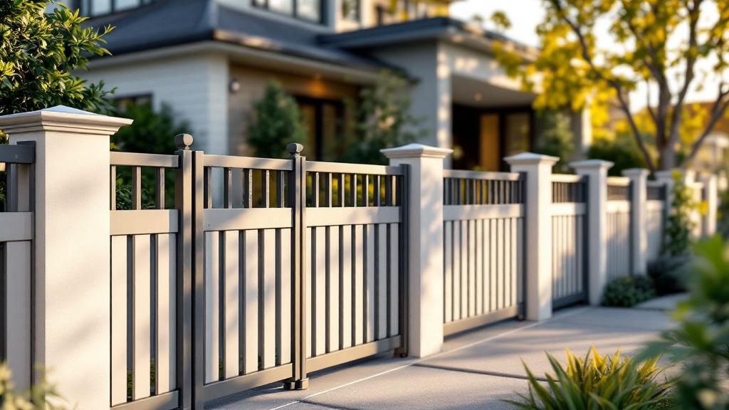 Beautiful Aluminum fence enhancing curb appeal