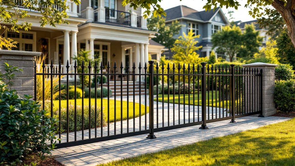 Aluminum Fence installation example in Seattle