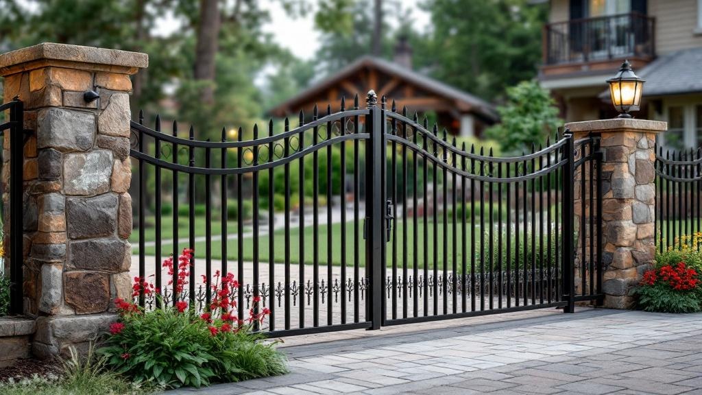 High-quality Aluminum fence in San Jose neighborhood