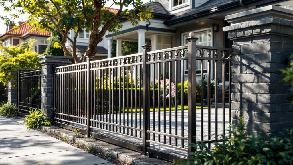 High-quality Aluminum fence in Louisville neighborhood