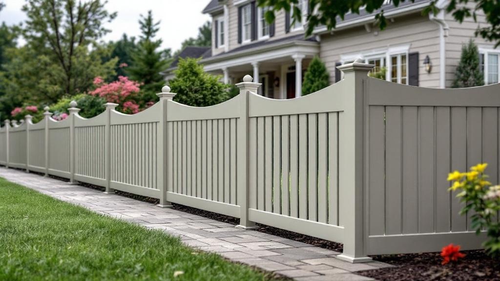 Beautiful Aluminum fence enhancing curb appeal