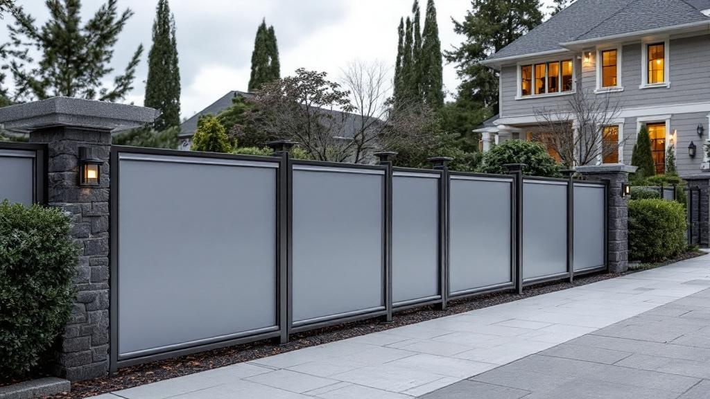 Aluminum fence with professional installation
