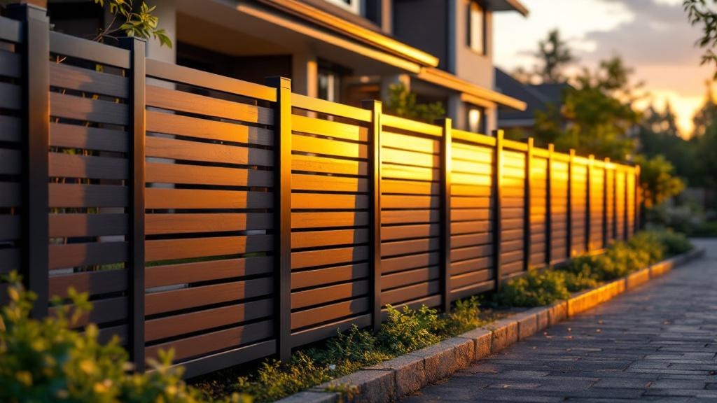 Aluminum fence with professional installation