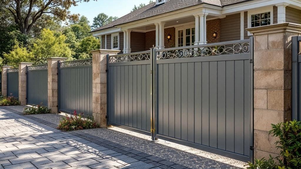 Aluminum fence project completed for residential home