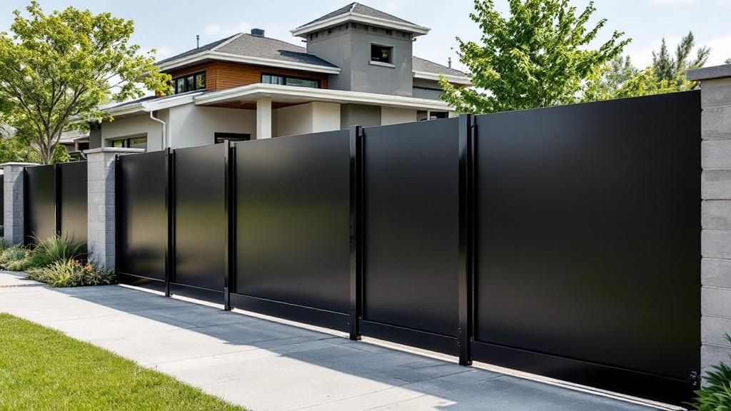 Aluminum fence with professional installation