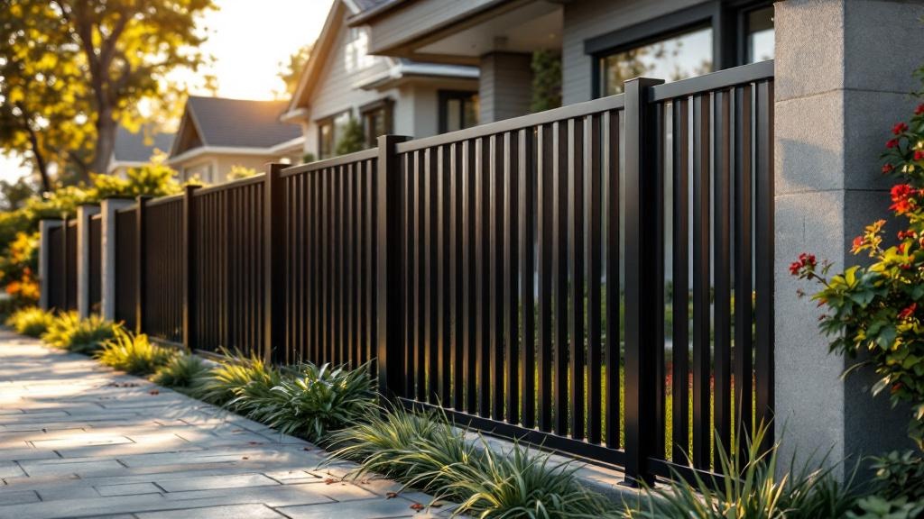 Aluminum Fence installation example in Salt Lake City
