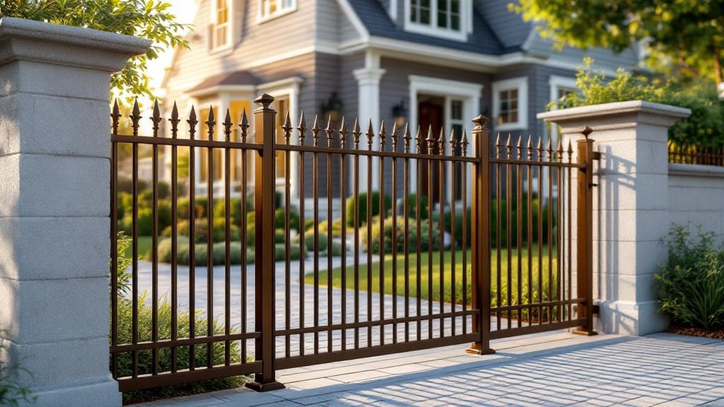 High-quality Aluminum fence in San Jose neighborhood